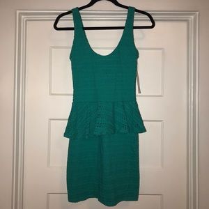 NWT Aqua peplum dress